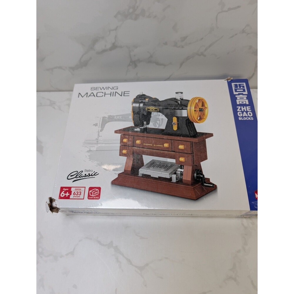 ZG Blocks Retro Classic Sewing Machine Building Set 633 Pieces Sealed